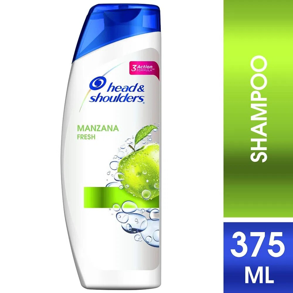 Shampoo Head & Shoulders Manzana Fresh - Frasco 375 Ml
