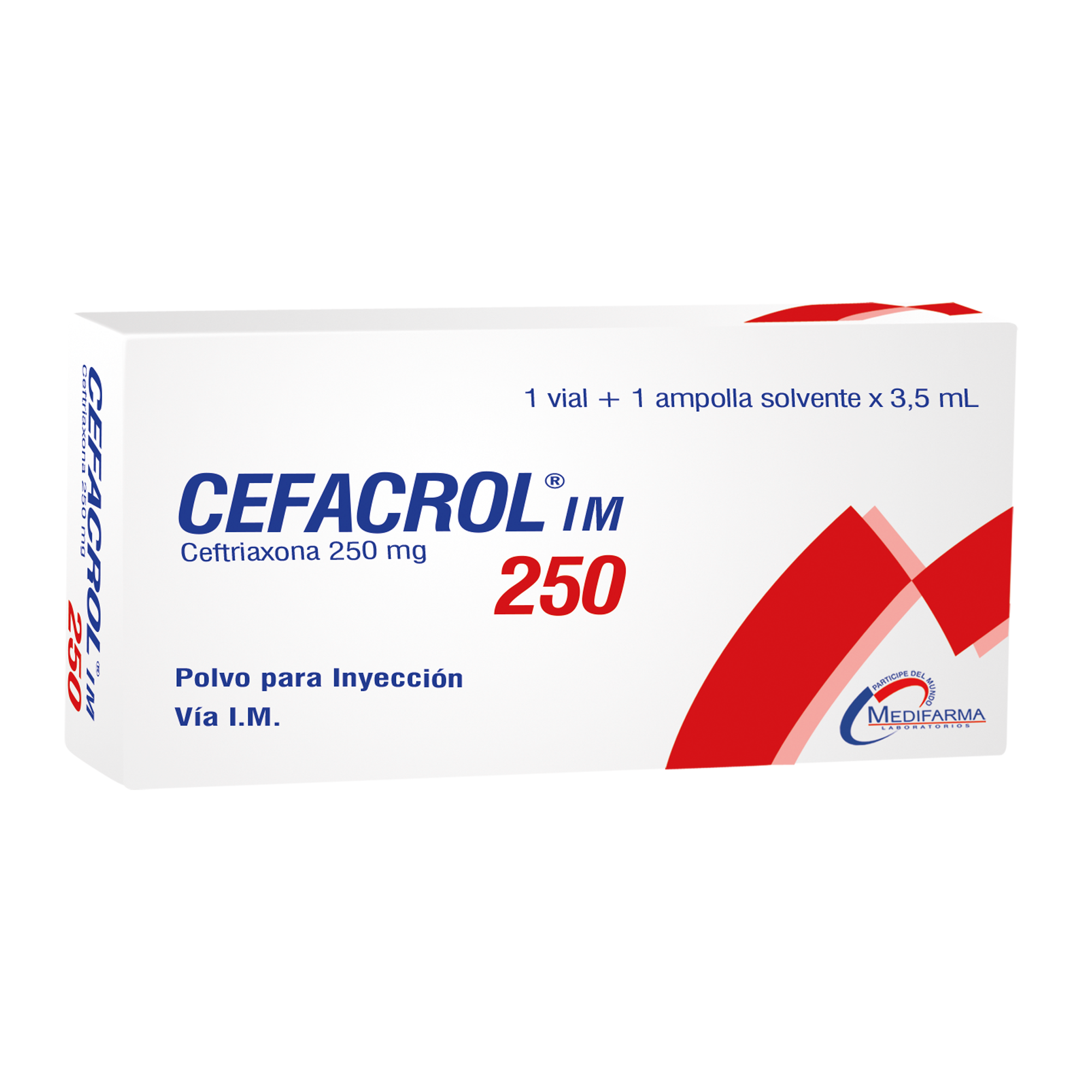Cefacrol IM 250 Mg - Caja 1 Ampolla