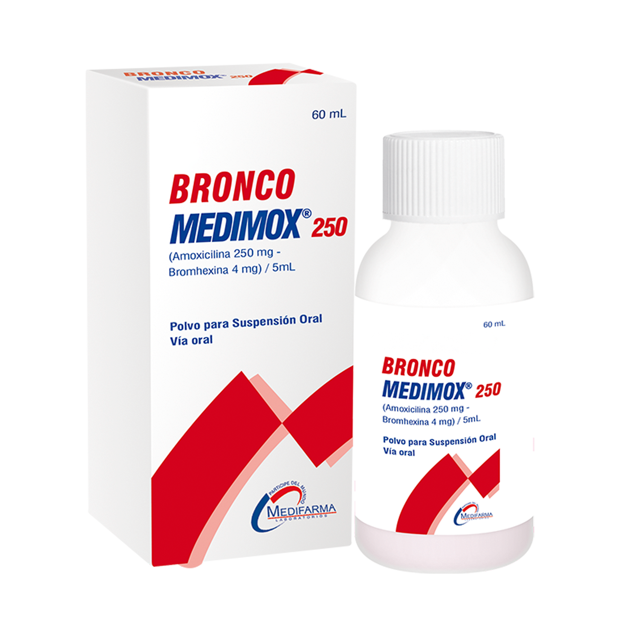 Bronco-Medimox 250/4Mg - Frasco 60 Ml Suspensión Oral