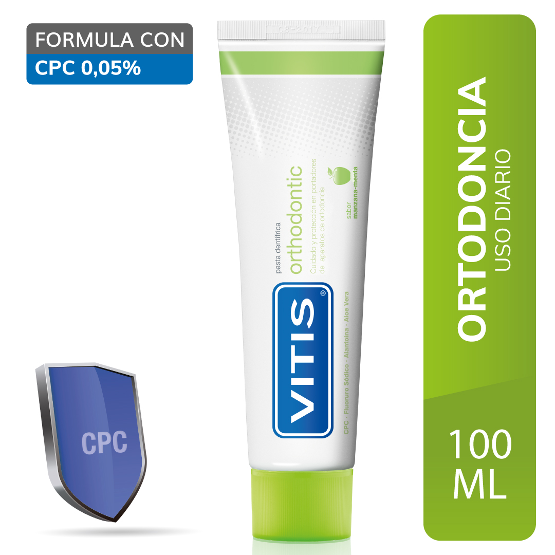 Vitis Pasta Orthodontic Sab. Manza.Menta X 100 Ml