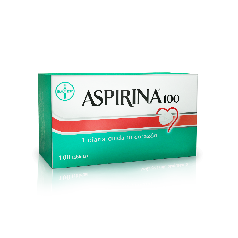 Aspirina 100 mg - Caja 100 Tabletas