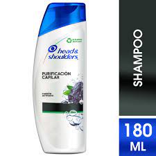 Shampoo Head & Shoulders Purificación Capilar Carbón Activado - Frasco 180 Ml