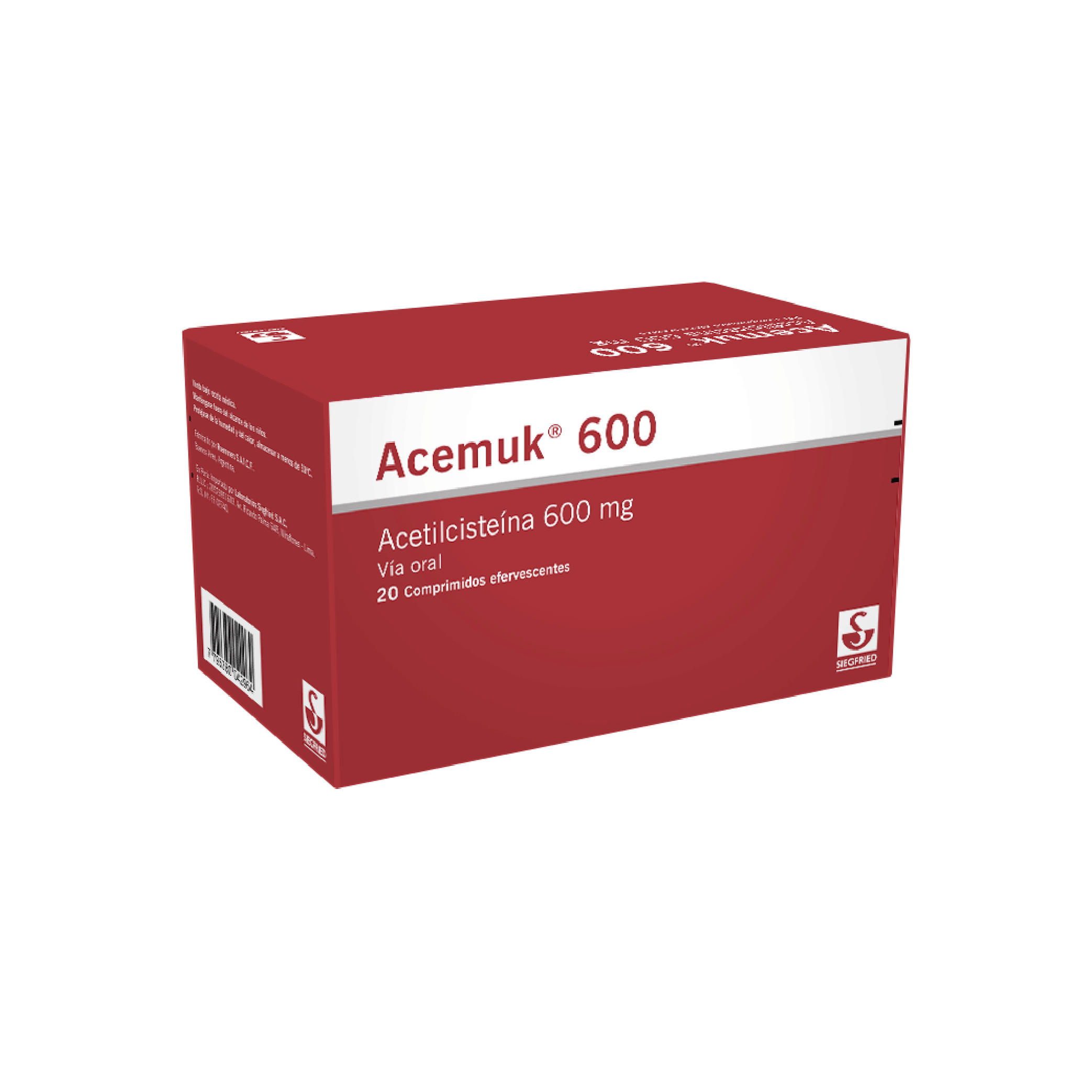 Acemuk 600 Mg - Cajas 20 Comprimidos Efervescente
