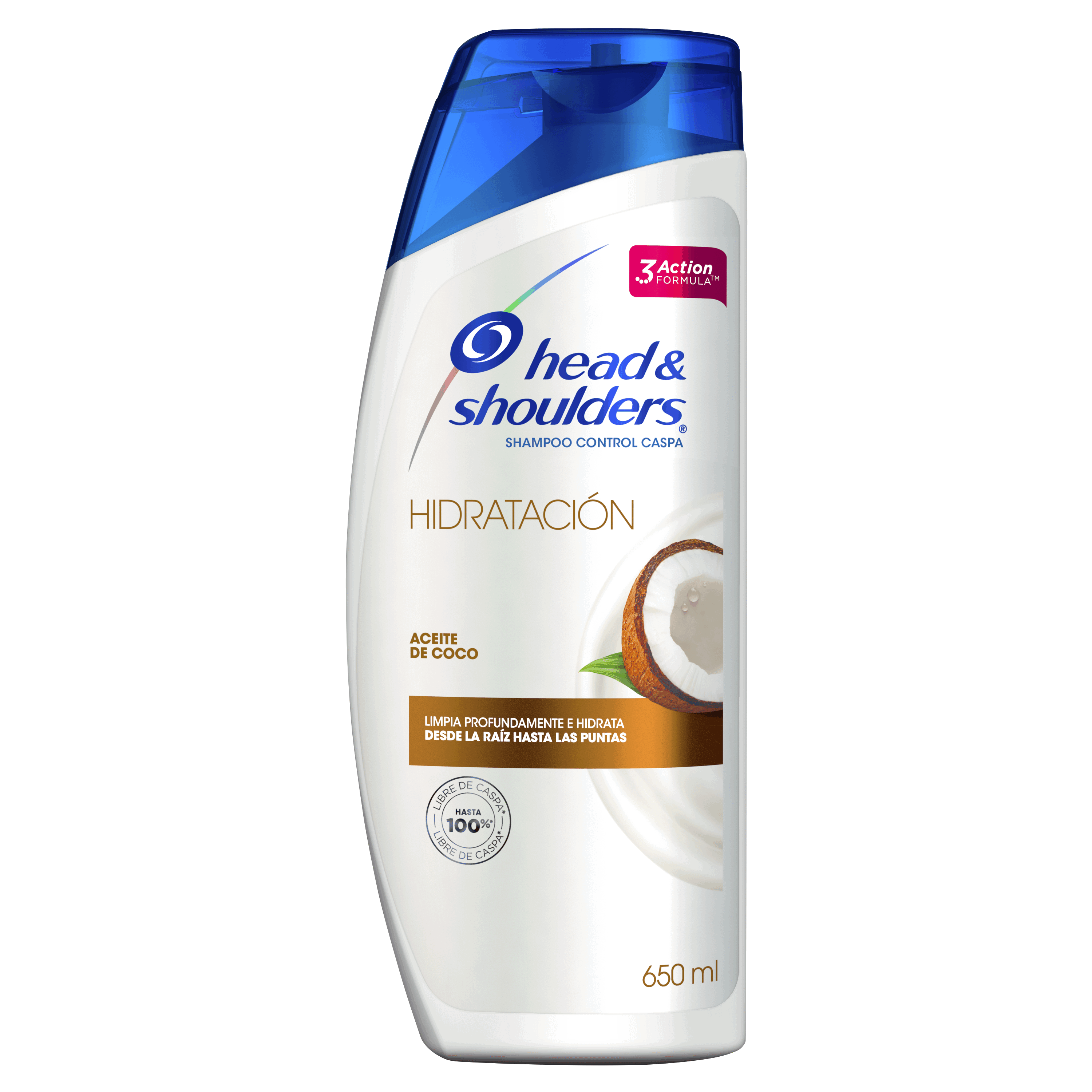Shampoo Head & Shoulders Hidratación Aceite de Coco - Frasco 650 Ml