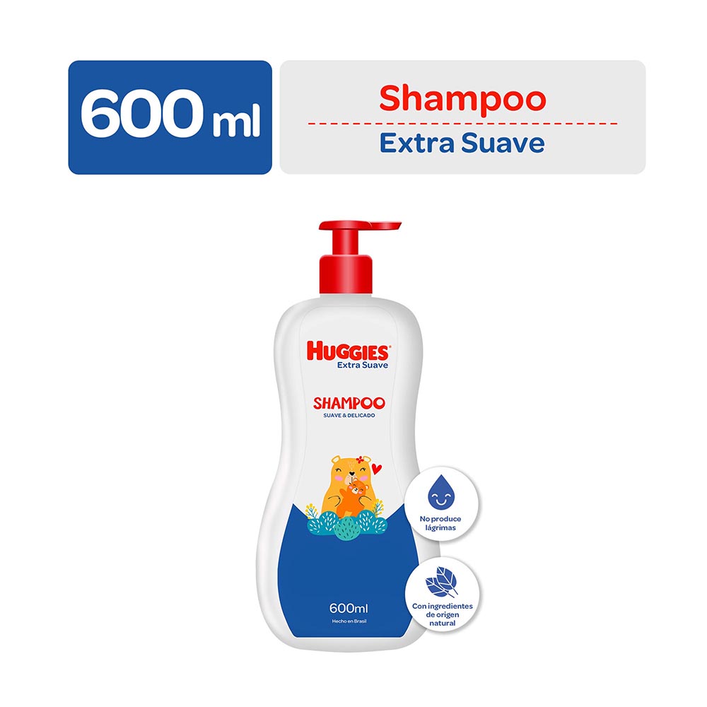 Huggies Shampoo Suave y Delicado Frasco - 600ml