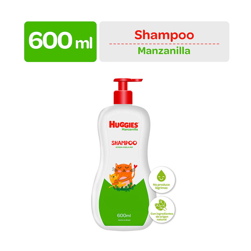 Huggies Shampoo Manzanilla Frasco  - 600ml