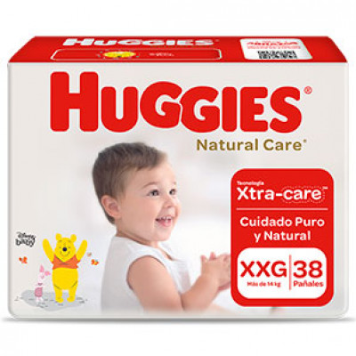 Huggies PaÑAles Nat Care Puro Y Natural Xxg X 38