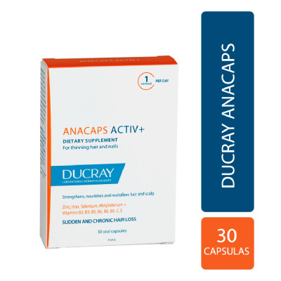 Ducray Anacaps Activ+ x 30 Cápsulas 