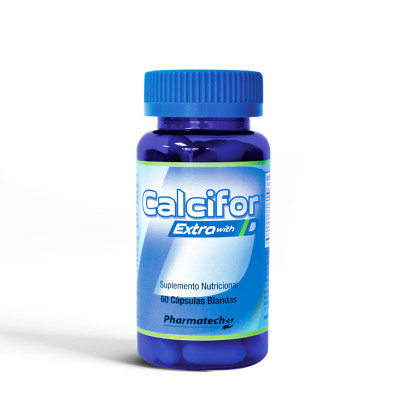 Calcifor Extra con Vitamina D - Fraco 60 cápsulas blandas