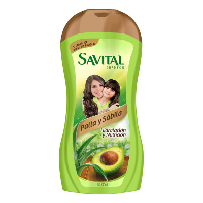 Savital Shampoo Palta y Sábila - Frasco 530 ML