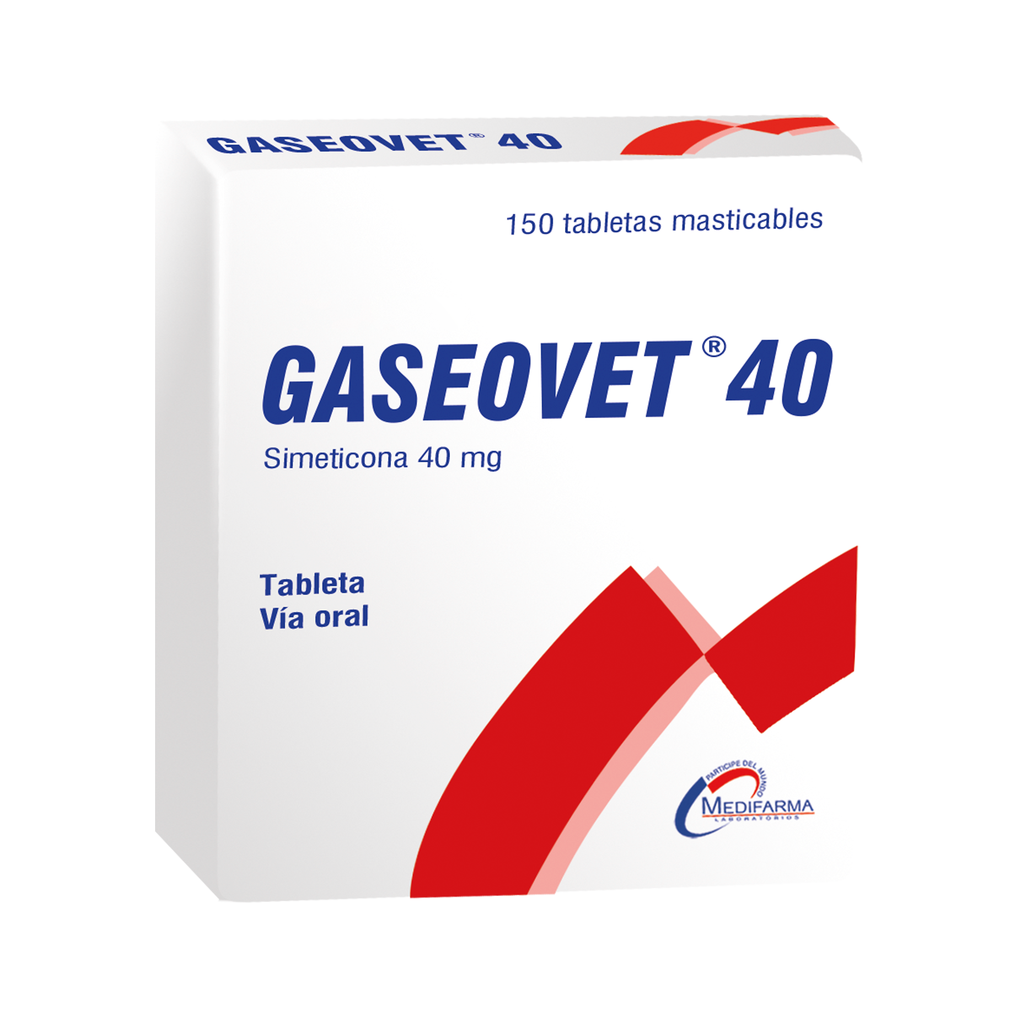 Gaseovet 40Mg - Caja 150 Tabletas