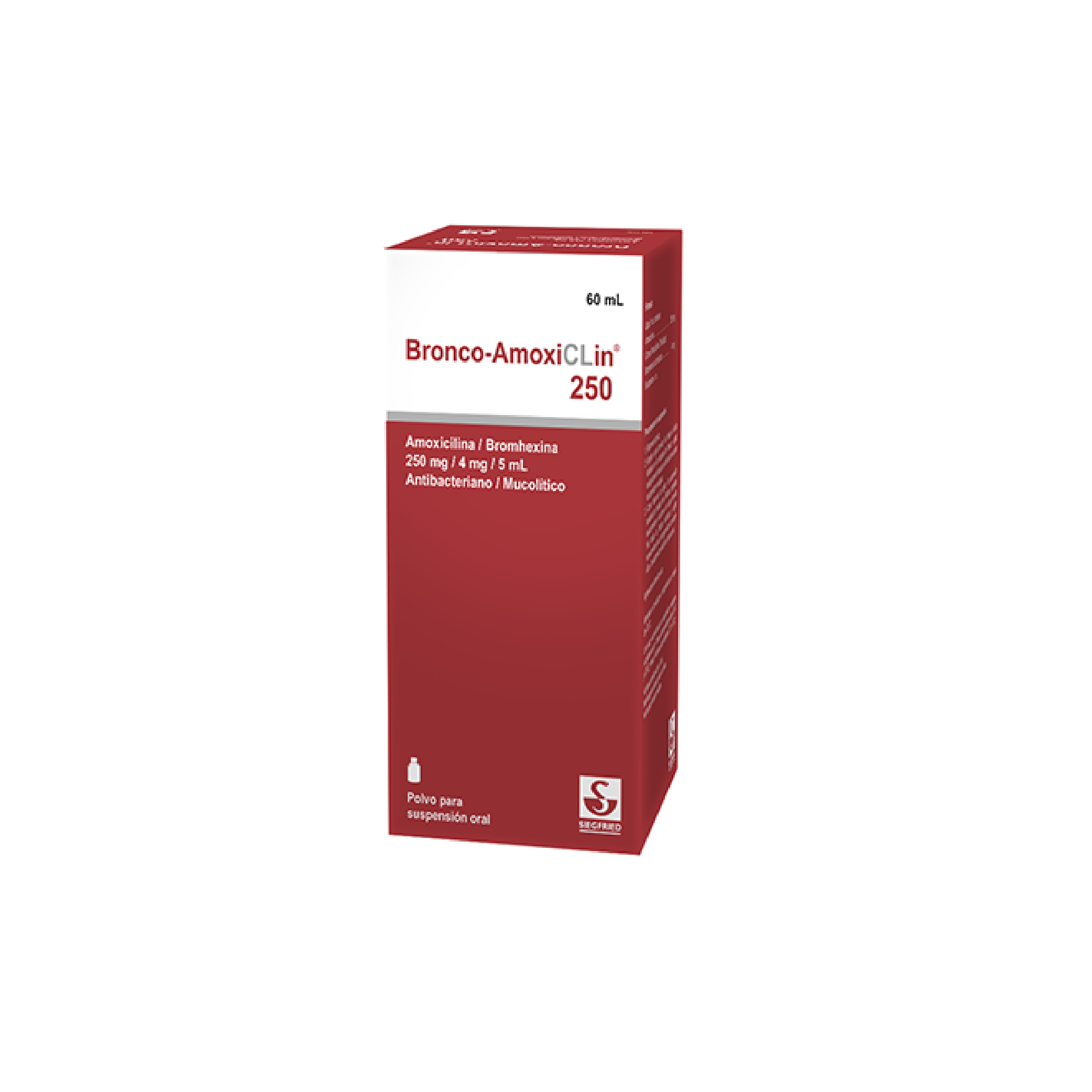 Bronco-Amoxiclin 250 mg Suspensión Oral - Frasco 60 Ml
