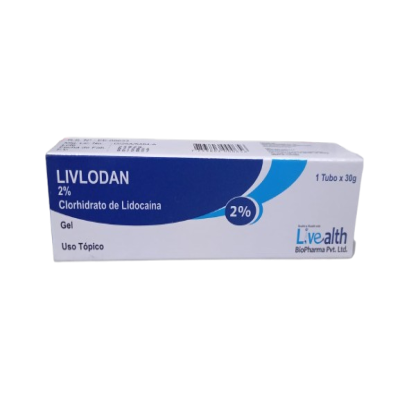 LIVLODAN LIDOCAINA CLORHIDRATO  GEL 2% x 30g