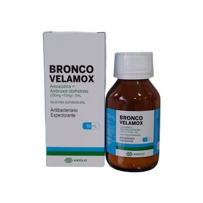 BRONCO VELAMOX 250 mg + 15 mg / 5mL x 60 mL