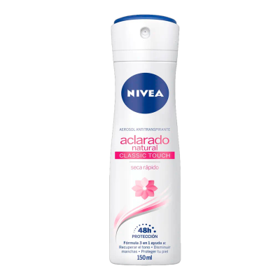 NIVEA Deo Aclarado Natural Classic Touch Spray 150ML