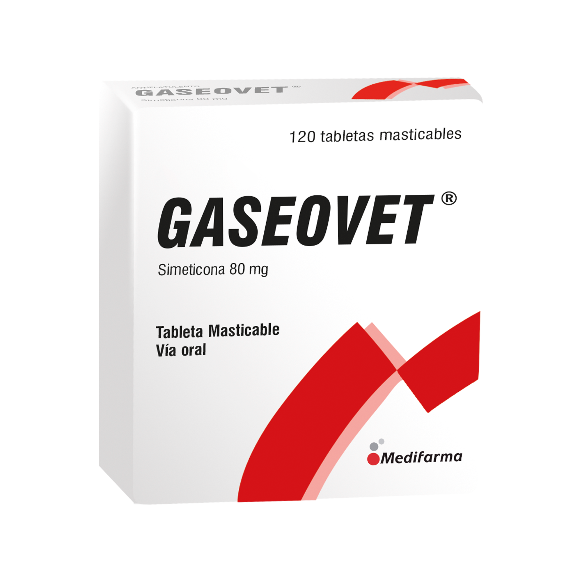 Gaseovet 80Mg - Caja 120 Tabletas