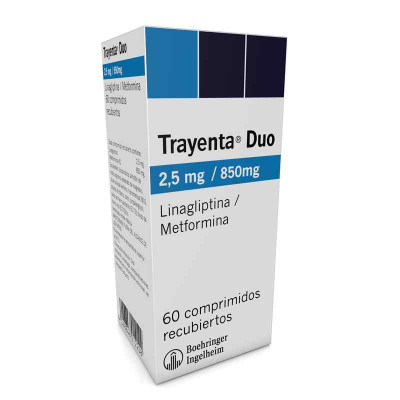 TRAYENTA DUO 2.5 mg/850 mg x 60 COMPRIMIDOS