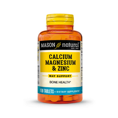 CALCIUM MAGNESIUM- ZINC x 100 TAB - Mason Natural