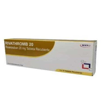 RIVATHROMB 20mg x 30 TABLETAS