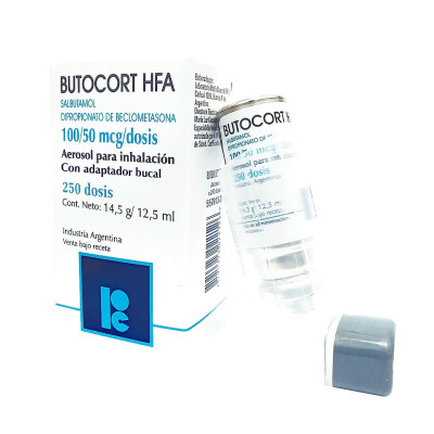 Butocort Hfa 100Mcg/50Mcg X 250 Dosis