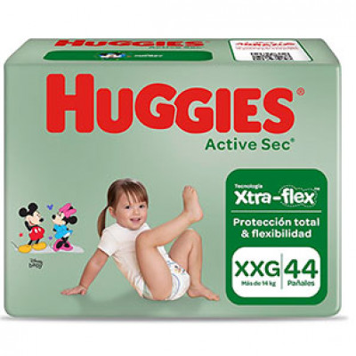 Huggies PaÑAles  Active Sec Xxg X 44