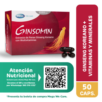 Ginsomin - Caja 50 Cápsulas Blandas