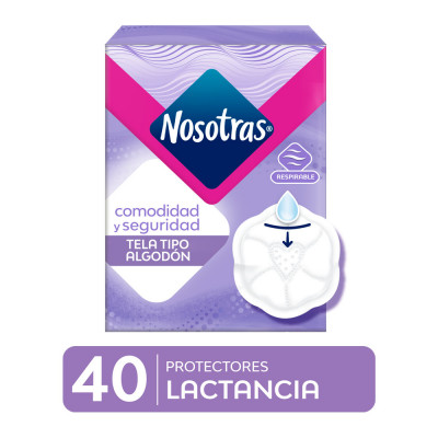 Protectores Nosotras Lacti Caja x 40 unidades