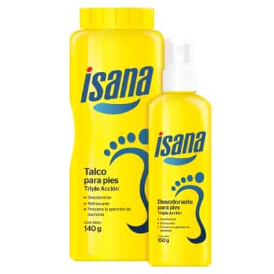 Isana Talco Frasco x 140Gr + Spray X 150 Ml