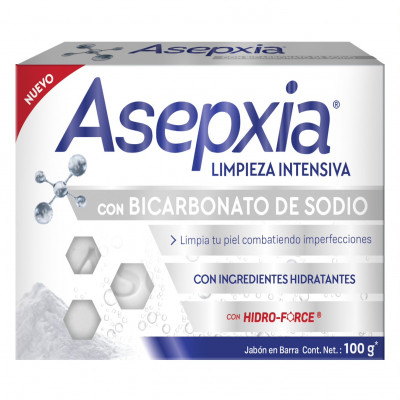 Jabón en Barra Asepxia Bicarbonato de Sodio - Barra 100 G