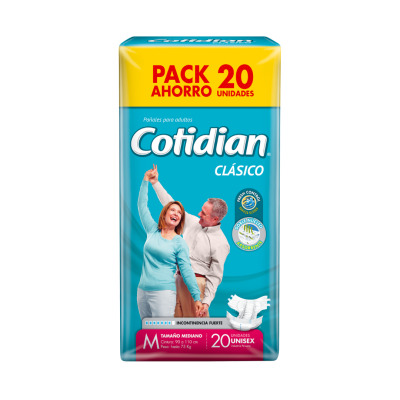 COTIDIAN PAÑAL CLASICO M x 20 UNI