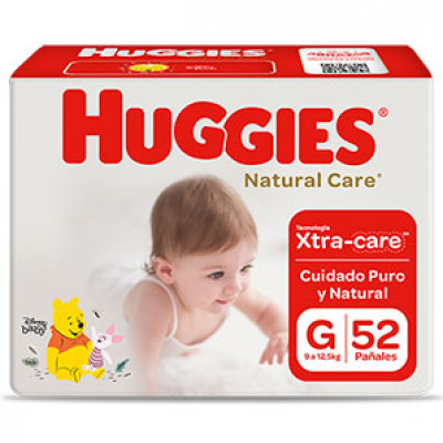 Huggies PaÑAles Nat Care Puro Y Natural G X 52