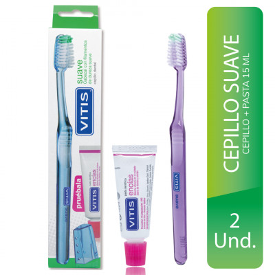 Vitis Cepillo Suave + Pasta Dental 15ML